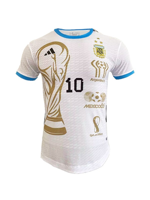 argentina 78 maglia commemorativa speciale divisa bianca da uomo kit da calcio sport t-shirt 2022 coppa del mondo